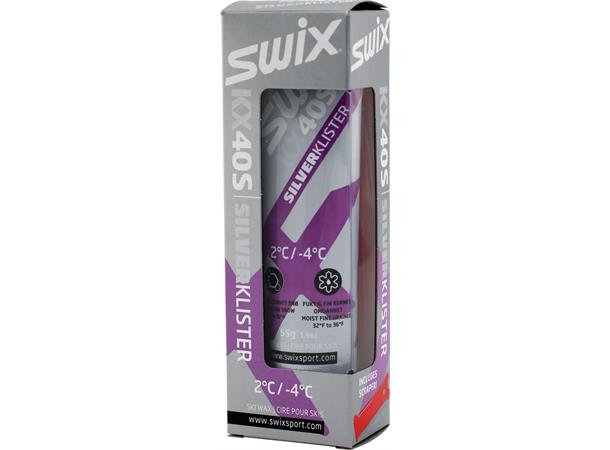 Swix KX40S Silver Klister, -4C to 2C Klister for grovkornet kald snø. 